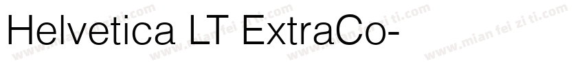 Helvetica LT ExtraCo字体转换
